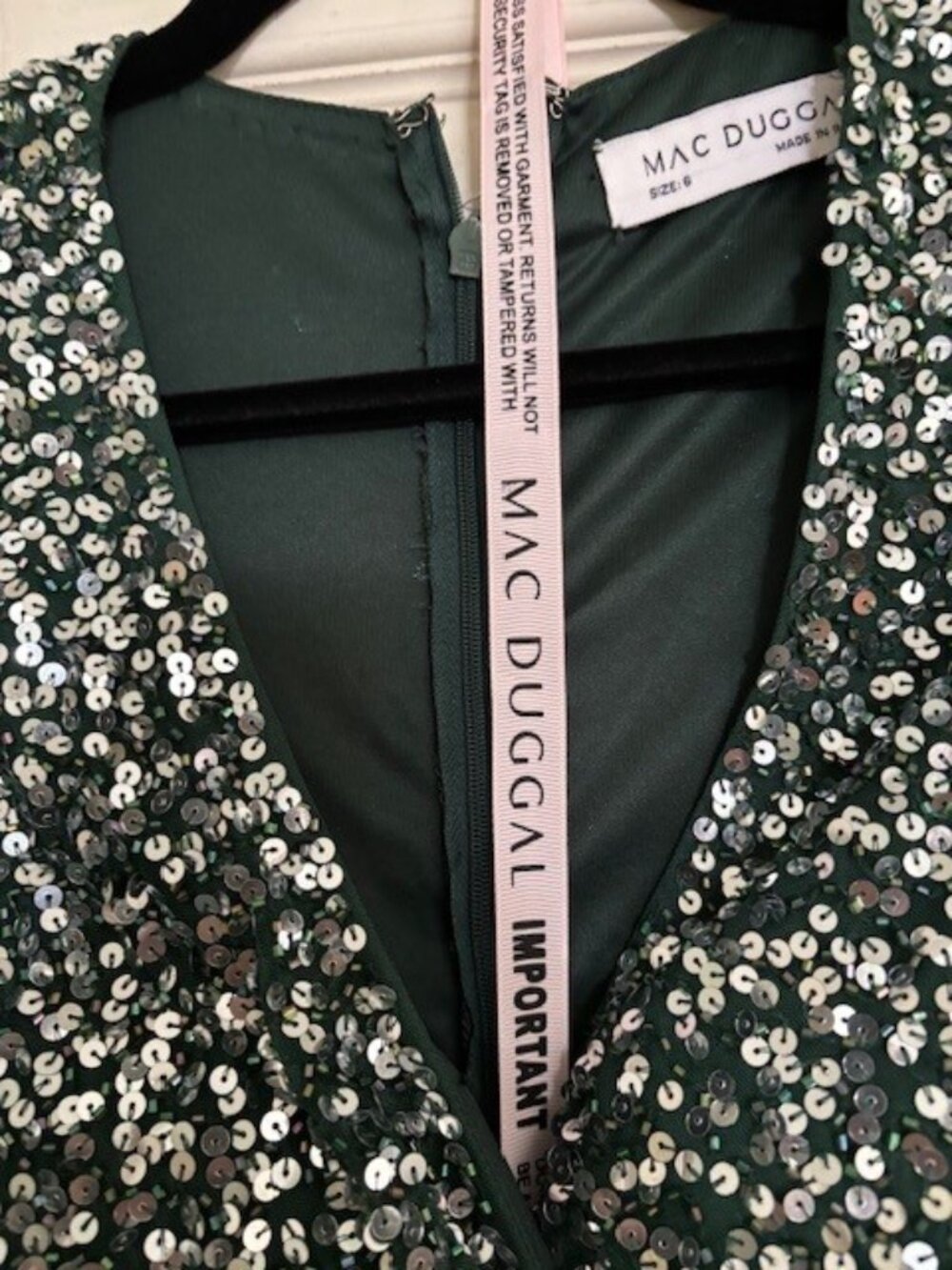 Mac Duggal Cap Sleeve Sequin Gown - Picture 9 of 15